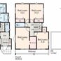 間取 4LDK＋WIC、土地面積114.27m2、建物面積105.14m2