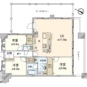 間取 3LDK、専有面積：75.10m2、バルコニー面積：12.57m2、ルーフバルコニー面積：22.39m2