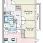 3LDK＋2WIC、専有面積：81.50m2、バルコニー面積：11.05m2