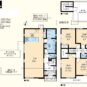 間取 4LDK＋WIC、土地面積135.13m2、建物面積107.31m2