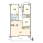 間取 3LDK、専有面積：78.91m2、バルコニー面積：10.50m2