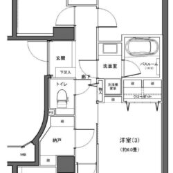 3LDK＋WIC、専有面積：73.34m2、バルコニー面積：18.72m2(間取)