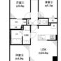 間取 3LDK＋WIC、専有面積：63.82m2、バルコニー面積：8.47m2