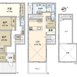 3LDK＋WIC+SIC+PANTRY、土地面積209.40m2、建物面積115.92m2