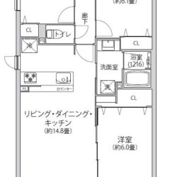 3LDK、専有面積：66.26m2、バルコニー面積：8.47m2(間取)