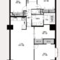 4LDK＋WIC、専有面積：96.53m2、バルコニー面積：9.12m2