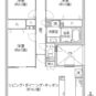 間取 3LDK、専有面積：77.71m2、バルコニー面積：10.08m2