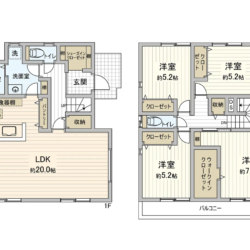 4LDK＋WIC+SIC＋PANTRY、土地面積169.02m2、建物面積109.30m2　2024年9月完成予定